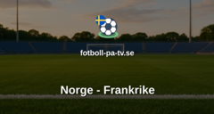 Fotbolls-VM: Norge - Frankrike