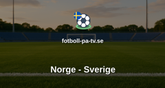 Träningsmatch: Norge - Sverige