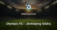 Ettan Södra: Olympic FC - Jönköping Södra