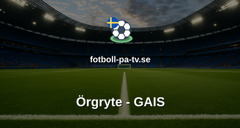 Allsvenskan: Örgryte - GAIS