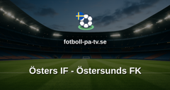 Superettan: Östers IF - Östersunds FK