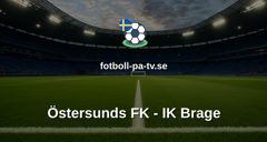 Superettan: Östersunds FK - IK Brage