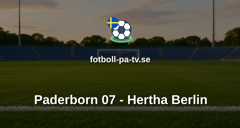 Bundesliga 2: Paderborn 07 - Hertha Berlin