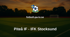 Ettan Norra: Piteå IF - IFK Stocksund