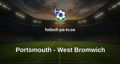 Championship: Portsmouth - West Bromwich