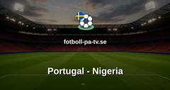 Träningsmatch: Portugal - Nigeria