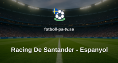 La Liga: Racing De Santander - Espanyol
