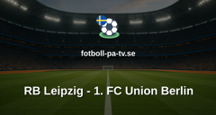 Bundesliga: RB Leipzig - 1. FC Union Berlin