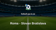 Champions League: Roma - Slovan Bratislava
