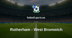 Engelska Ligacupen (EFL): Rotherham - West Bromwich