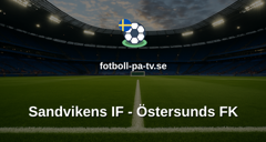 Superettan: Sandvikens IF - Östersunds FK