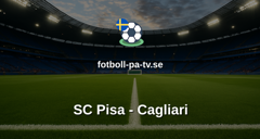 Serie A: SC Pisa - Cagliari