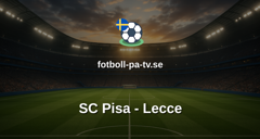 Serie A: SC Pisa - Lecce