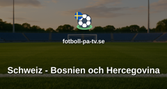 Fotbolls-VM: Schweiz - Bosnien och Hercegovina