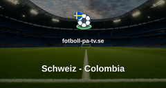 Fotbolls-VM: Schweiz - Colombia