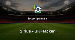 Allsvenskan: Sirius - BK Häcken
