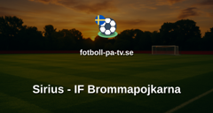 Allsvenskan: Sirius - IF Brommapojkarna