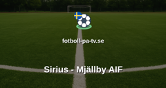 Allsvenskan: Sirius - Mjällby AIF