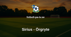 Allsvenskan: Sirius - Örgryte