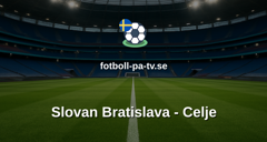Champions League: Slovan Bratislava - Celje