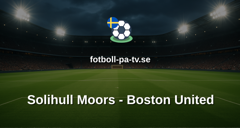 National League: Solihull Moors - Boston United