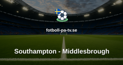 Championship: Southampton - Middlesbrough
