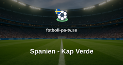 Fotbolls-VM: Spanien - Kap Verde
