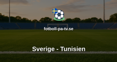 Fotbolls-VM: Sverige - Tunisien