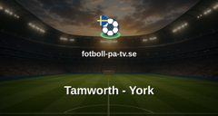 National League: Tamworth - York
