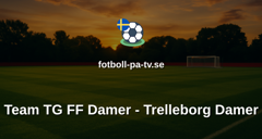Elitettan: Team TG FF Damer - Trelleborg Damer