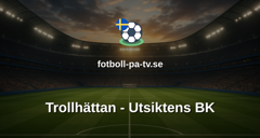 Ettan Södra: Trollhättan - Utsiktens BK