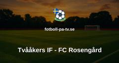 Ettan Södra: Tvååkers IF - FC Rosengård