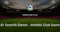 Primera División Femenina: UD Tenerife Damer - Athletic Club Damer