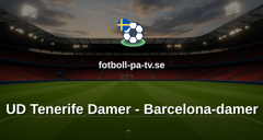 Primera División Femenina: UD Tenerife Damer - Barcelona-damer