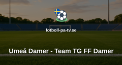 Elitettan: Umeå Damer - Team TG FF Damer