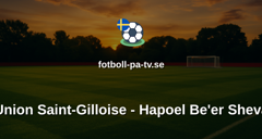 Europa League: Union Saint-Gilloise - Hapoel Be'er Sheva