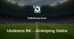 Ettan Södra: Utsiktens BK - Jönköping Södra