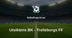 Ettan Södra: Utsiktens BK - Trelleborgs FF