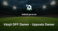 Damallsvenskan: Växjö DFF Damer - Uppsala Damer