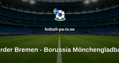 Bundesliga: Werder Bremen - Borussia Mönchengladbach