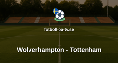 Premier League: Wolverhampton - Tottenham
