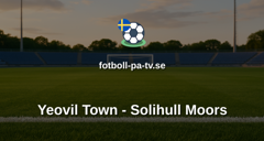 National League: Yeovil Town - Solihull Moors