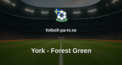 National League: York - Forest Green