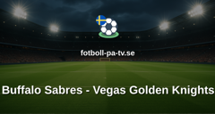 NHL: Buffalo Sabres - Vegas Golden Knights