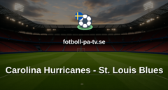 NHL: Carolina Hurricanes - St. Louis Blues