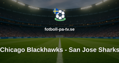 NHL: Chicago Blackhawks - San Jose Sharks