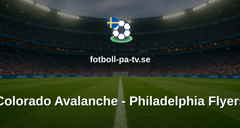 NHL: Colorado Avalanche - Philadelphia Flyers