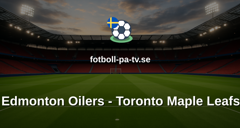 NHL: Edmonton Oilers - Toronto Maple Leafs
