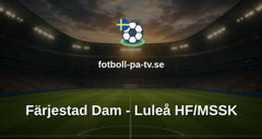 SDHL: Färjestad Dam - Luleå HF/MSSK