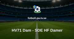 SDHL: HV71 Dam - SDE HF Damer